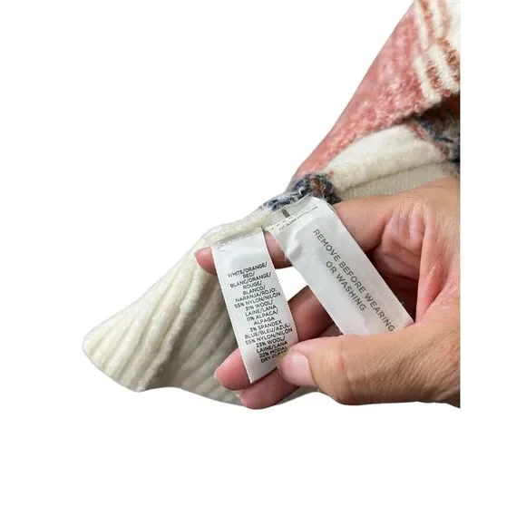 Loft Womens Open Front Long‎ Cardigan Multicolor Stripe Pockets Size S Soft Cozy - Picture 7 of 11